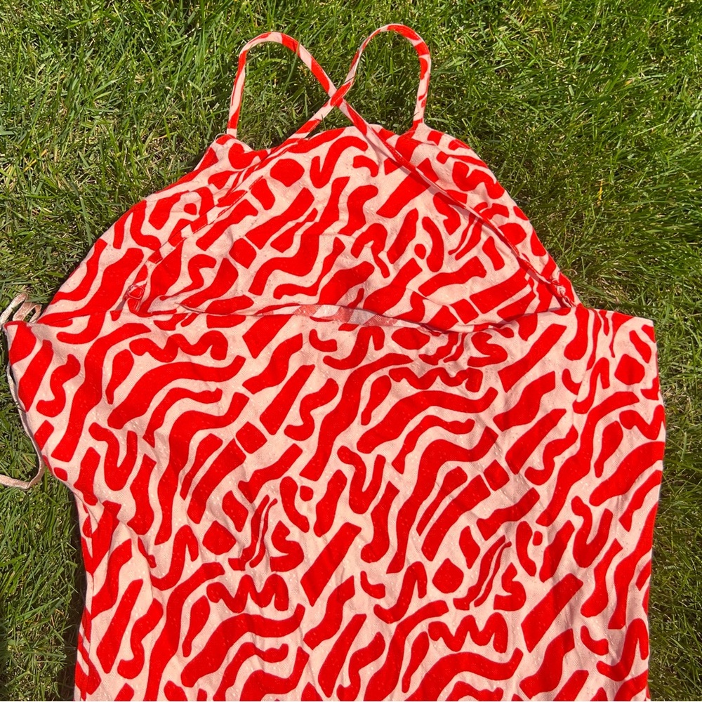 Land Of The Free red white dress free people boho hippie NWT Large - Picture 7 of 8
